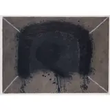 Maqueta del gravat "L'arc by Antoni Tàpies, 1975, Gouache sur papier gaufré signé en bas à droite, sold Dec 2019