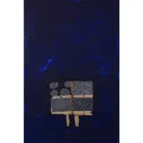 Shadow 14 by James Brown, 1990, Huile et collage sur papier japon et tissu en soie sur papier, sold Dec 2019