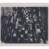 L’échiquier - 1961 by Maria Helena Vieira da Silva, Lithographie en deux couleurs sur papier Arches, toutes marges, sold Dec 2019