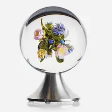 Orb On Stand by Paul Stankard, sold May 2017