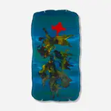 Wall panel by Duilio (Dubé) Barnabé, c. 1958, reverse-painted glass, sold Mar 2023