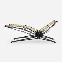 L77 daybed by Osvaldo Borsani, 1956, enameled steel, upholstery, rubber, sold Mar 2023
