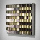 Programma wall lamp by Gianfranco Fini, c. 1970, stainless steel, Methacrylate, sold Mar 2023