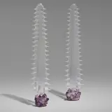 Untitled (sawfish rostrum sculptures), pair by Tony Duquette, c. 1990, resin, amethyst, sold Mar 2023