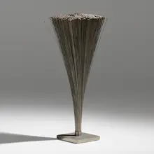 Untitled (Spray) by Harry Bertoia, c. 1964, stainless steel wire, stainless steel, phosphor bronze, sold Mar 2023