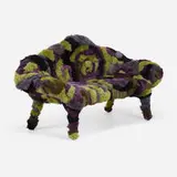 Prototype Raizes sofa by Fernando and Humberto Campana, 2017, wool shag upholstery, sold Mar 2023