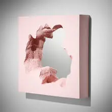 Broken mirror by Snarkitecture, 2021, lacquered polyurethane, mirrored glass, sold Mar 2023