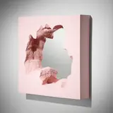 Broken mirror by Snarkitecture, 2021, lacquered polyurethane, mirrored glass, sold Mar 2023