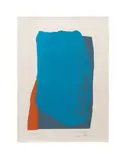 Moro I" - circa 1981 by Larry Zox, screenprint on paper, sold Jun 2025
