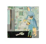 Untitled - Mother and Child - 2018 by Marcus Kenney, mixed media and collage on artists board, sold Jun 2025
