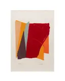 Red Line I" - circa 1979 by Larry Zox, screenprint on paper, sold Jun 2025