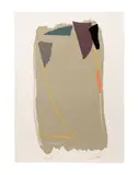 Grey Sweep II" - circa 1979 by Larry Zox, screenprint on paper, sold Jun 2025