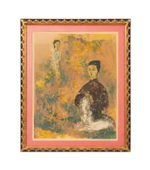 Poete II" - 1971 by Vũ Cao Đàm, lithograph on paper, sold Jun 2025