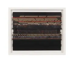 Untitled - 1981 by Robert Quijada, mixed media collage, sold Jun 2025