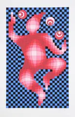 Untitled by Victor Vasarely, serigraph "Juggler", sold Apr 2023