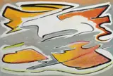 Abstract #146 by Lawren Harris, oil on canvas, sold Dec 2023