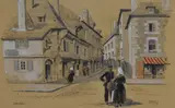 Dinan by Helen McKie, watercolour and gouache, offered Nov 2023