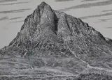 Buachaille Etive Mor by Alfred Wainwright, ink, offered Nov 2023