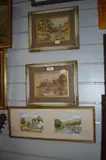 Rural landscapes depicting a by Charles Masters, watercolor, sold Nov 2023
