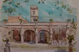 Museo Historico Nacional by Lola Frexas, watercolour, offered Nov 2023