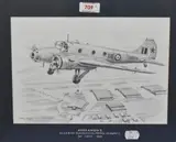 Avro Anson V, No.1 R & NS Summerside, Prince Edward I, 30 July 1945 by Ossie Jones, 2004, pencil, offered Nov 2023