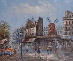 Paris by Suzanne Duchamp, oil on canvas, sold Oct 2023
