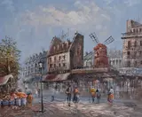 Paris by Suzanne Duchamp, oil on canvas, sold Oct 2023