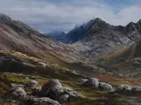Corrie Lagan, Skye by Eric Finney, mixed media, offered Oct 2023