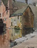 West Midlands, comprising 'Lower Slaughter' and 'St Mary's Gate by Ruby Bostock, watercolour, sold Oct 2023