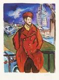 Man on a Bridge by Bob Dylan, print, sold Oct 2025