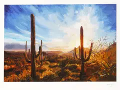 Cactus by Bob Dylan, print, sold Oct 2025