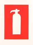 Fire Extinguisher by David Shrigley, pencil, offered Oct 2025