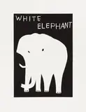 White Elephant by David Shrigley, pencil, offered Oct 2025