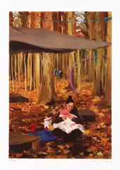 Study for Nurture by Caroline Walker, lithograph, offered Oct 2025