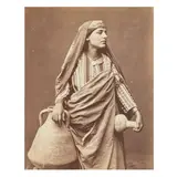 Egyptian Woman, c.1876 Albumen print, laid down on period album page, image size 24.5 x 19.5cm by Carlo Naya, print, sold Oct 2025