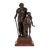 Bélisaire by Emile Henri Laporte, bronze, offered Oct 2025