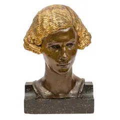 1926 Viewing by appointme by Robert Jackson Emerson R.B.S., bronze, offered Aug 2025