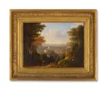 Italianate landscape with goatherds by George Arthur Fripp, Oil on board, sold Jan 2025