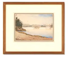 Kandy lake by William Clerihew, Watercolour, offered Jan 2025