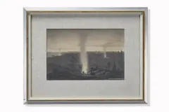 Smoke signals by Oskar Bergman, Pencil on paper, sold Jan 2025