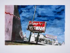 Holbrook by Bob Dylan, Giclée in colours, offered Dec 2024