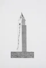 The Tower Had One Window by David Hockney, Etching, sold Dec 2024