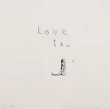 Love You by Tracey Emin, etching, sold Dec 2024
