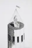 The Princess in Her Tower by David Hockney, Etching with aquatint, sold Dec 2024