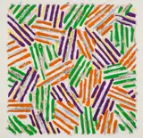 Cross Hatch by Jasper Johns, Screenprint in colours, sold Dec 2024