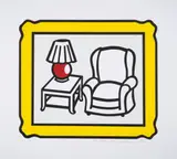 Red Lamp by Roy Lichtenstein, Lithograph printed in colours, offered Dec 2024