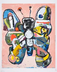 Gpbf by Eddie Martinez, Screenprint in colours, sold Dec 2024