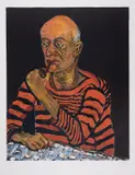 Portrait of John Rothschild by Alice Neel, Lithograph printed in colours, sold Dec 2024
