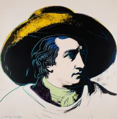 Göethe by Andy Warhol, Screenprint in colours, sold Dec 2024