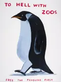 To Hell With Zoos by David Shrigley, Screenprint in colours, sold Dec 2024